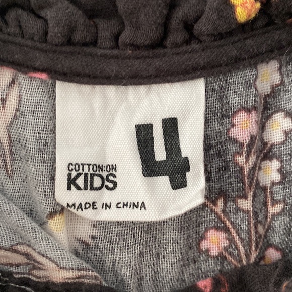 Cotton On Kids - Long Sleeve Floral Dress - Size 4 - Picture 6 of 6
